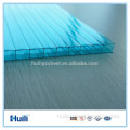 PC 8mm Polycarbonate Hollow 3 Wall Protection Sheet Blue Color for Building Elements